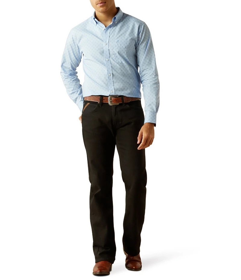 Ariat Fitted Donte Wrinkle Free Long Sleeve Woven Shirt