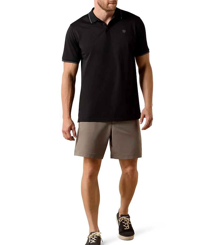 Ariat Fitted Logo Short Sleeve Polo Shirt