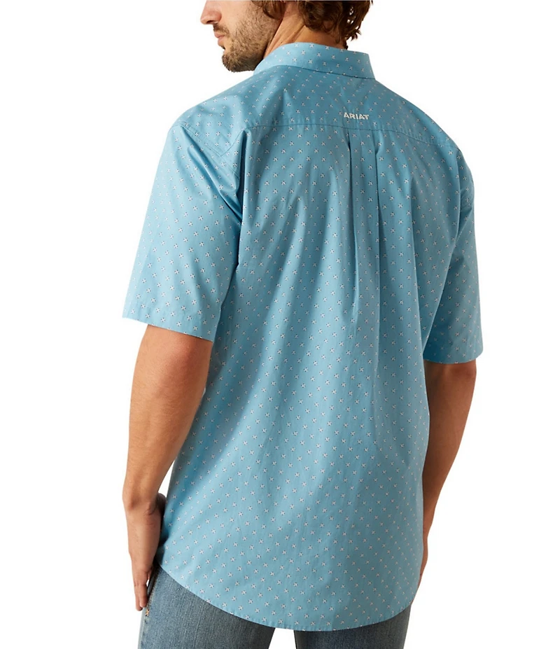 Ariat Guy Classic Fit Short Sleeve Printed Woven Shirt