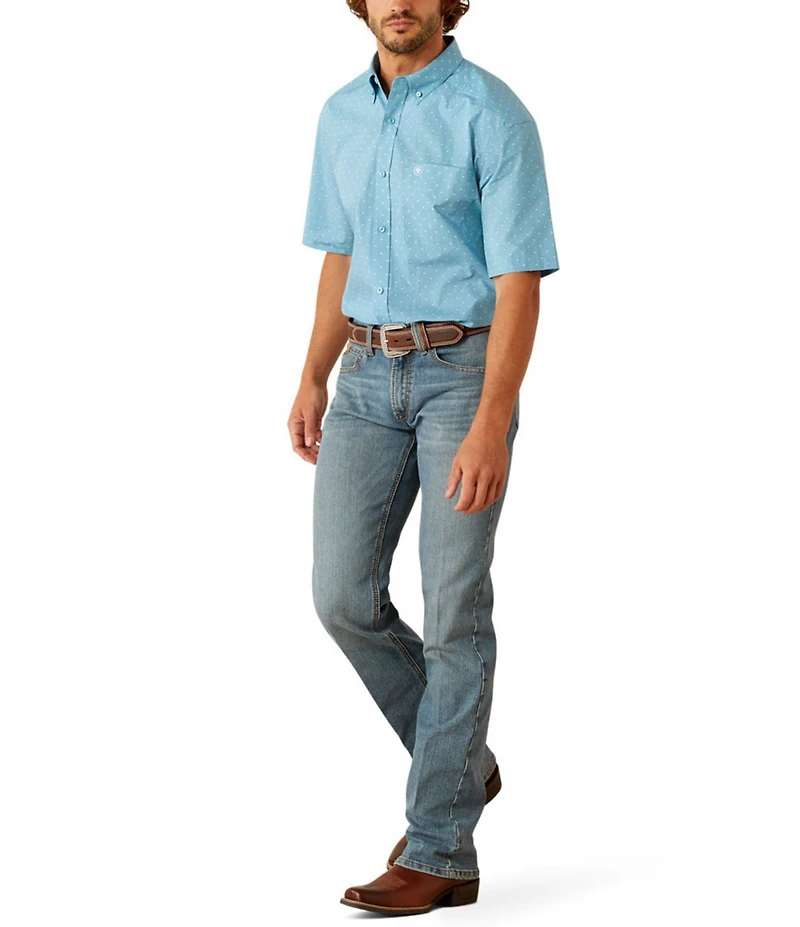 Ariat Guy Classic Fit Short Sleeve Printed Woven Shirt
