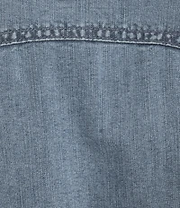 Ariat Hampton Lightweight Denim Point Collar Cap Sleeve Snap Front Shirt Dress