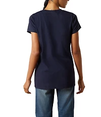 Ariat Hay Girl V-Neck Short Sleeve Graphic T-Shirt