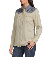Ariat Horseshoe Western Long Sleeve Snap Front Shirt