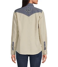 Ariat Horseshoe Western Long Sleeve Snap Front Shirt