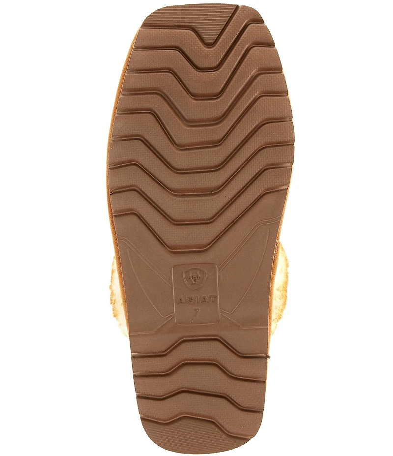 Ariat Jackie Embossed Leather Square Toe Slippers