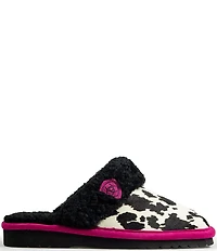 Ariat Jackie Pink Pony Hair Calf Slippers