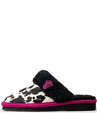 Ariat Jackie Pink Pony Hair Calf Slippers