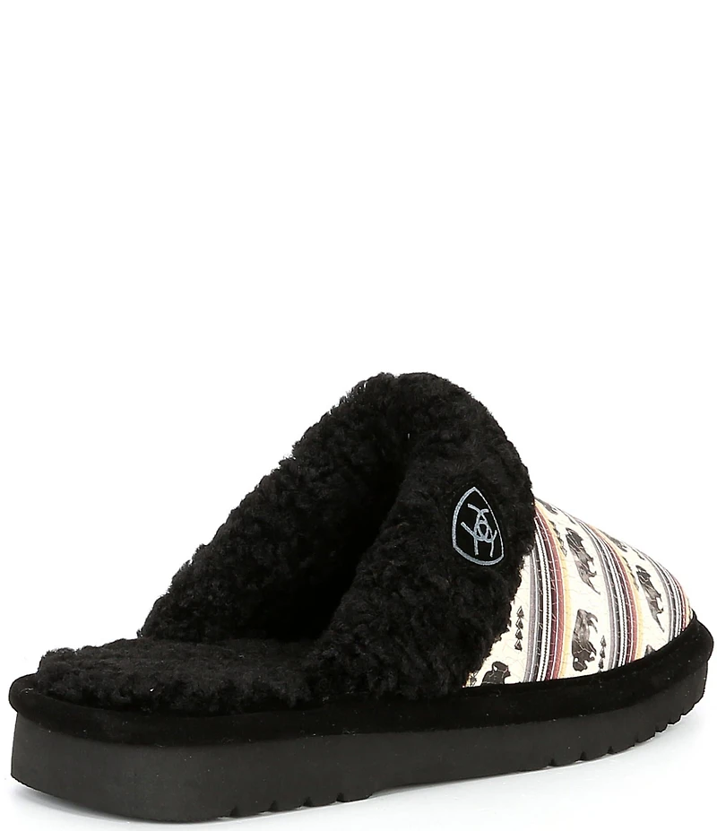 Ariat Women's Jackie Striped Buffalo Leather Slippers