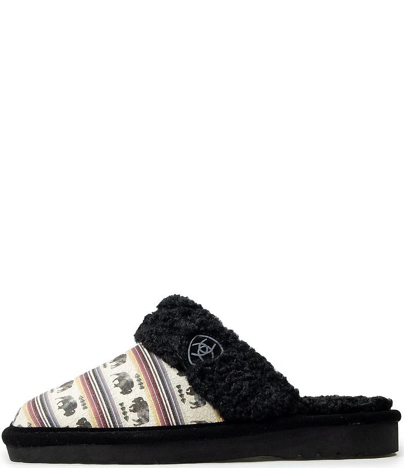 Ariat Women's Jackie Striped Buffalo Leather Slippers