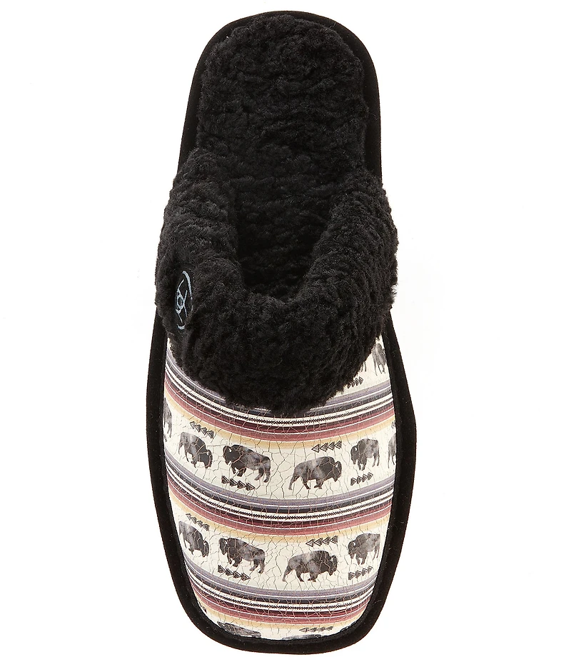 Ariat Women's Jackie Striped Buffalo Leather Slippers