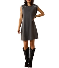 Ariat Jordan Western Stitch Crew Neck Cap Sleeve T-Shirt Dress