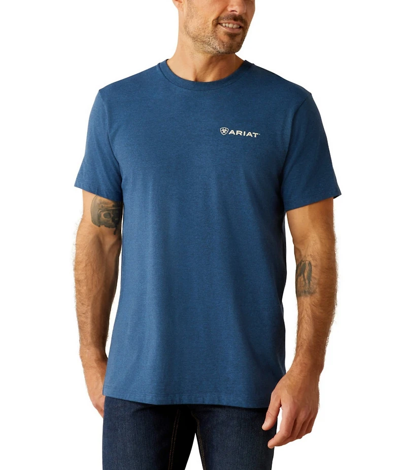 Ariat Line Frame Hex Graphic Short Sleeve T-Shirt
