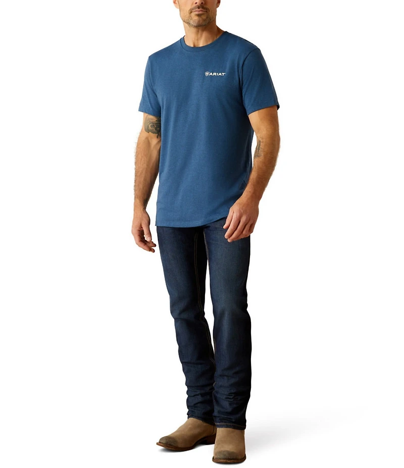 Ariat Line Frame Hex Graphic Short Sleeve T-Shirt