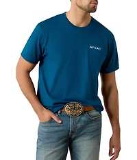 Ariat Liquid Stamped Flag Short Sleeve T-Shirt