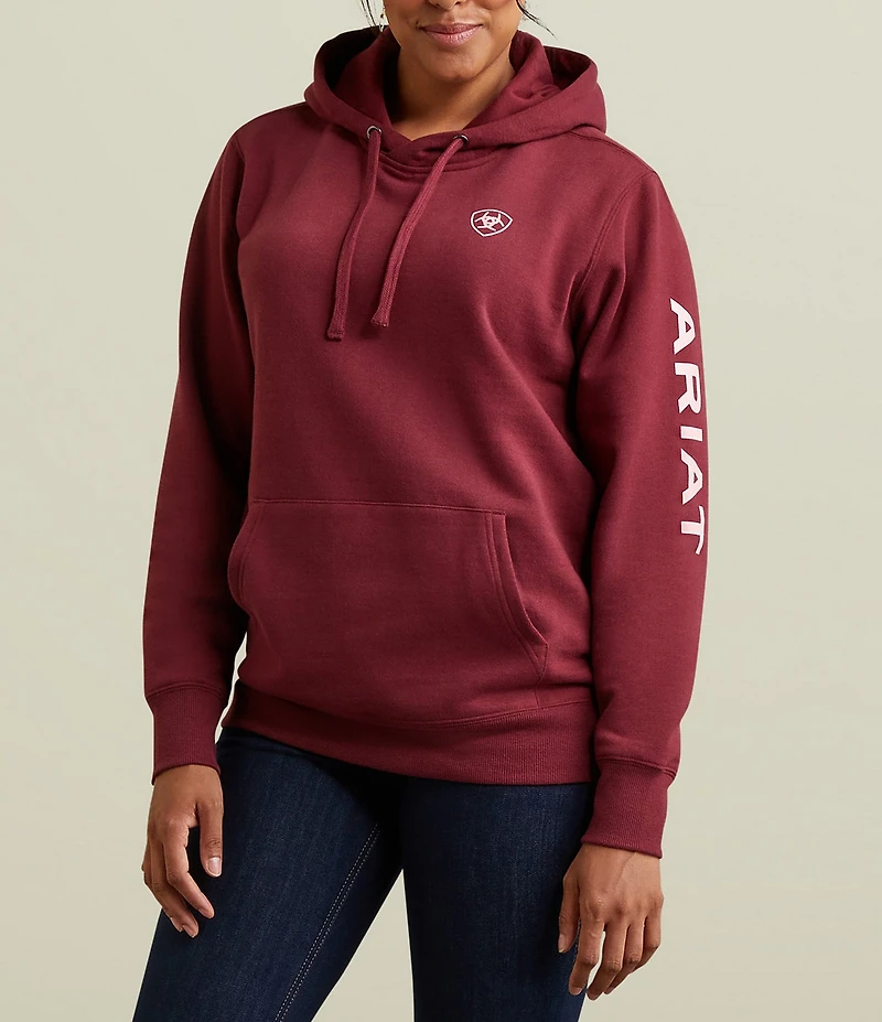 Ariat Logo Long Sleeve Kangaroo Pocket Hoodie