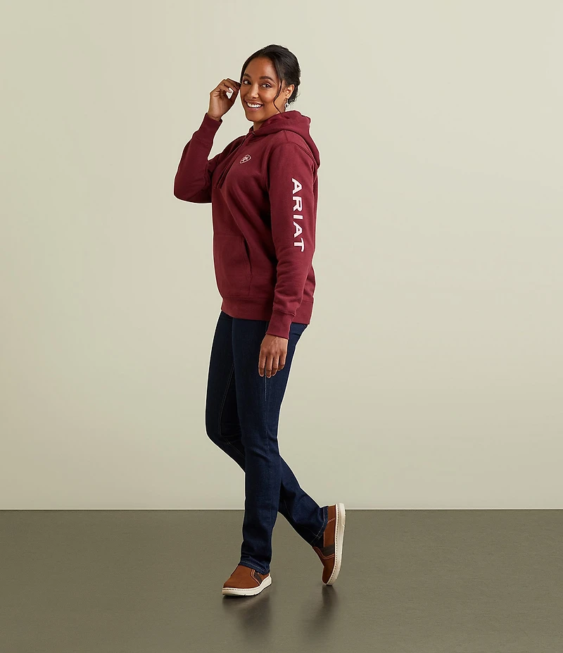 Ariat Logo Long Sleeve Kangaroo Pocket Hoodie