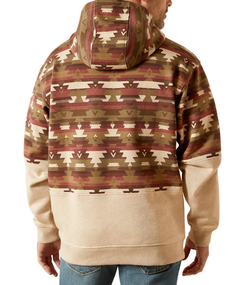 Ariat Long Sleeve Color Block Fleece Hoodie