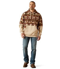 Ariat Long Sleeve Color Block Fleece Hoodie