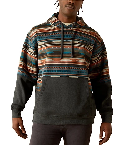 Ariat Long Sleeve Color Block Fleece Hoodie