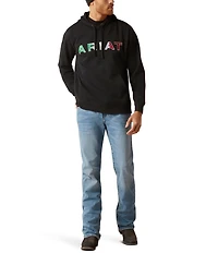 Ariat Long Sleeve Mexico Logo Fleece Hoodie