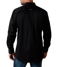 Ariat Long Sleeve Solid Twill Fitted Shirt