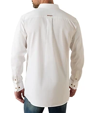 Ariat Long Sleeve Solid Twill Fitted Shirt