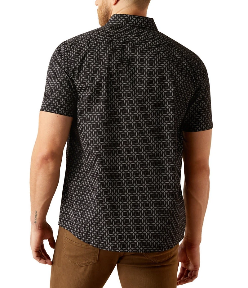 Ariat Mars Modern Fit Short Sleeve Printed Woven Shirt