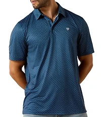 Ariat Medallion Printed Short Sleeve Polo Shirt