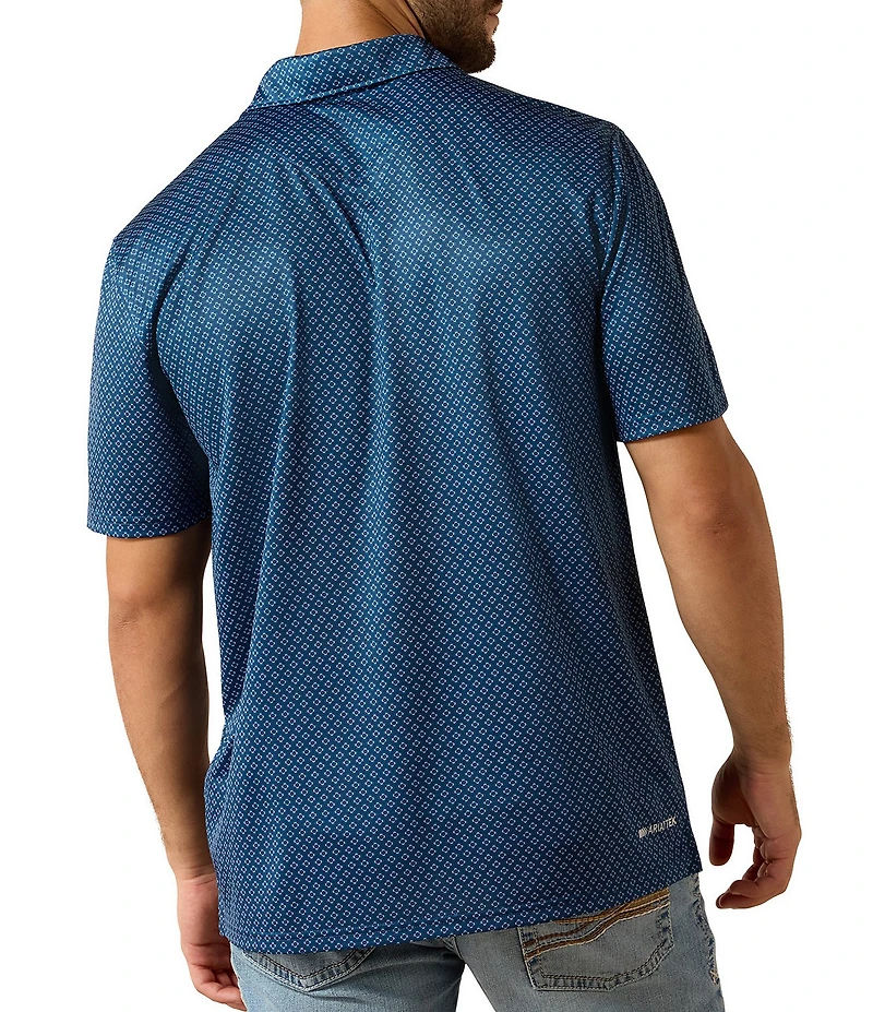 Ariat Medallion Printed Short Sleeve Polo Shirt