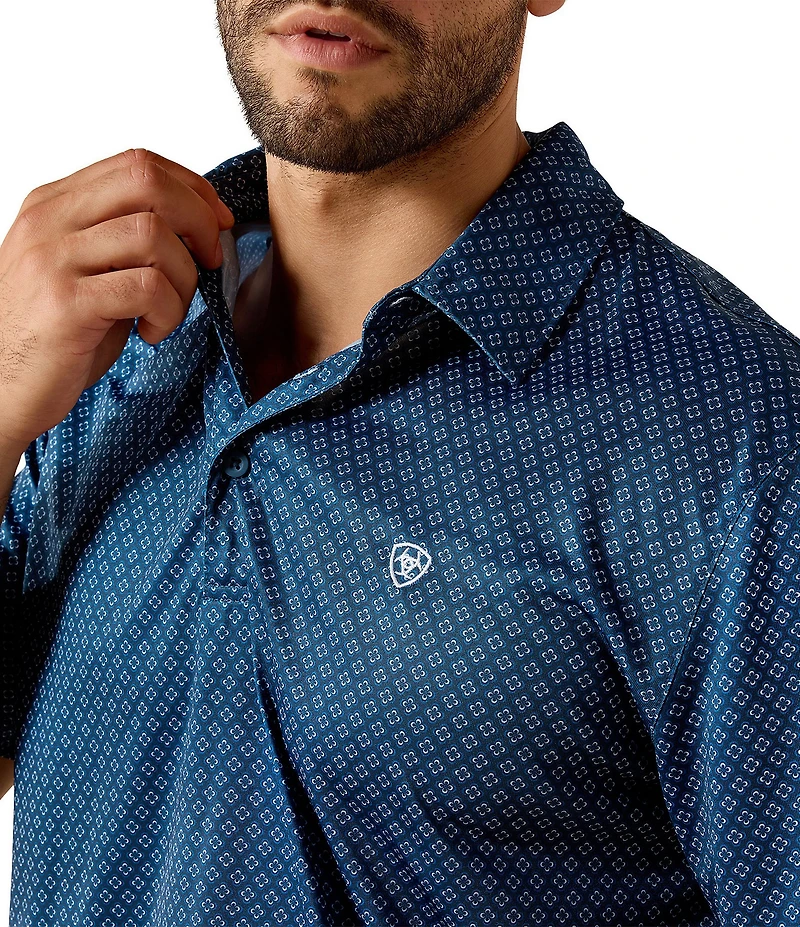 Ariat Medallion Printed Short Sleeve Polo Shirt