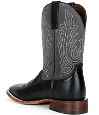 Ariat Men's County Roads Leather and Suede Wide Square Toe Cowboy Boots
