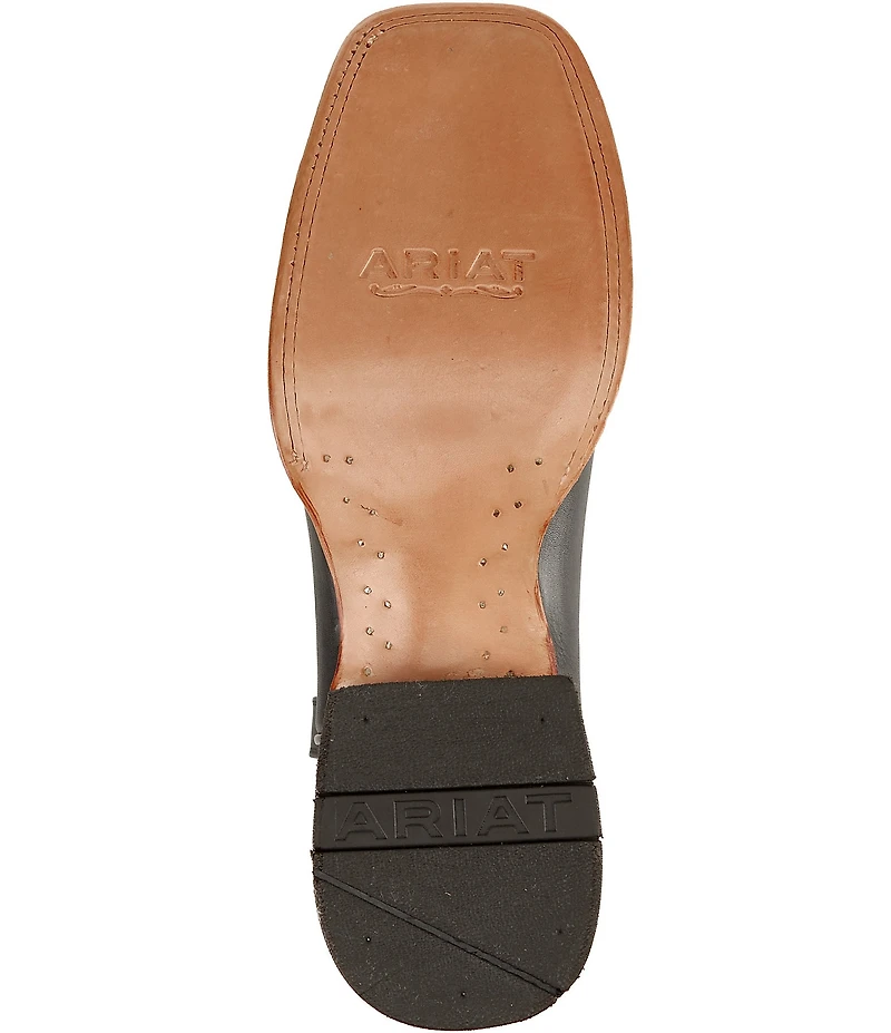 Ariat Men's County Roads Leather and Suede Wide Square Toe Cowboy Boots