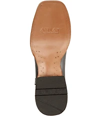 Ariat Men's County Roads Leather and Suede Wide Square Toe Cowboy Boots