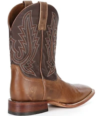 Ariat Men's County Roads Leather Wide Square Toe Cowboy Boots