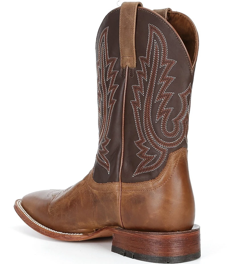 Ariat Men's County Roads Leather Wide Square Toe Cowboy Boots