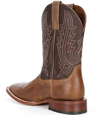 Ariat Men's County Roads Leather Wide Square Toe Cowboy Boots