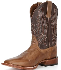 Ariat Men's County Roads Leather Wide Square Toe Cowboy Boots