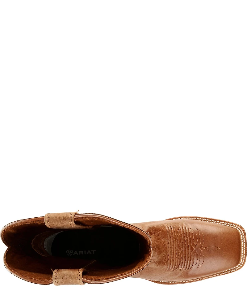 Ariat Men's County Roads Leather Wide Square Toe Cowboy Boots