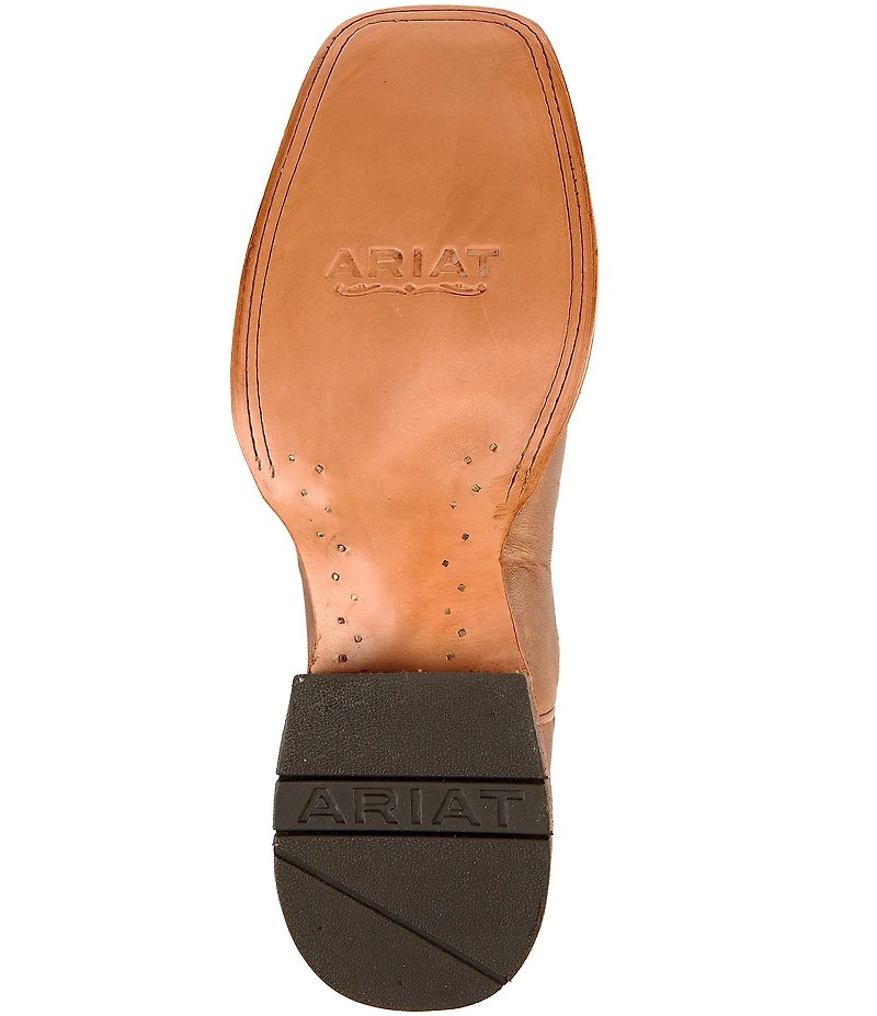 Ariat Men's County Roads Leather Wide Square Toe Cowboy Boots