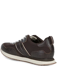 Ariat Men's Ranch Suede Croco Embossed Leather Runner Sneakers