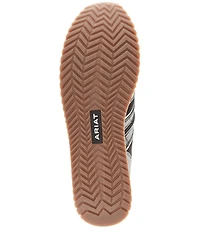 Ariat Men's Ranch Suede Croco Embossed Leather Runner Sneakers