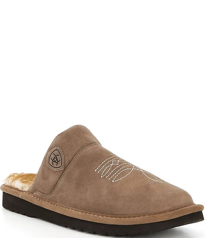 Ariat Men's Silversmith Suede Square Toe Slippers