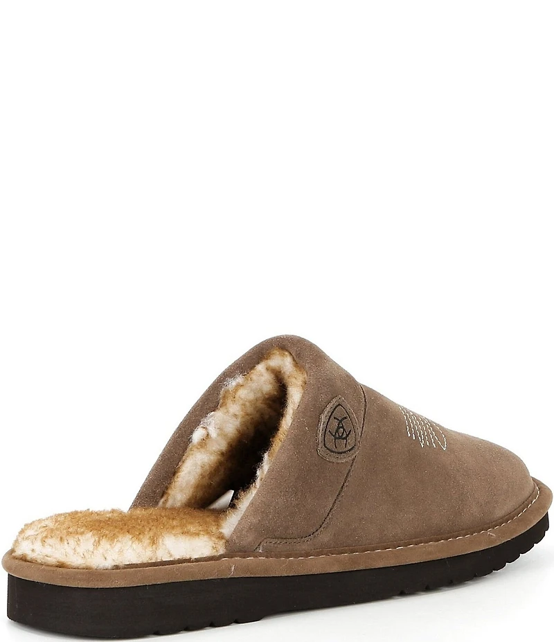 Ariat Men's Silversmith Suede Square Toe Slippers