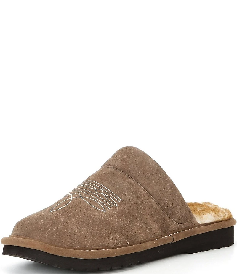 Ariat Men's Silversmith Suede Square Toe Slippers