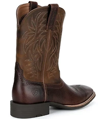 Ariat Men's Sport Wide Square Toe Four-Row Stitch Western Boots