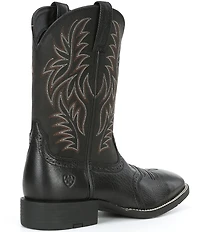 Ariat Men's Sport Wide Square Toe Four-Row Stitch Western Boots