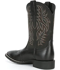 Ariat Men's Sport Wide Square Toe Four-Row Stitch Western Boots