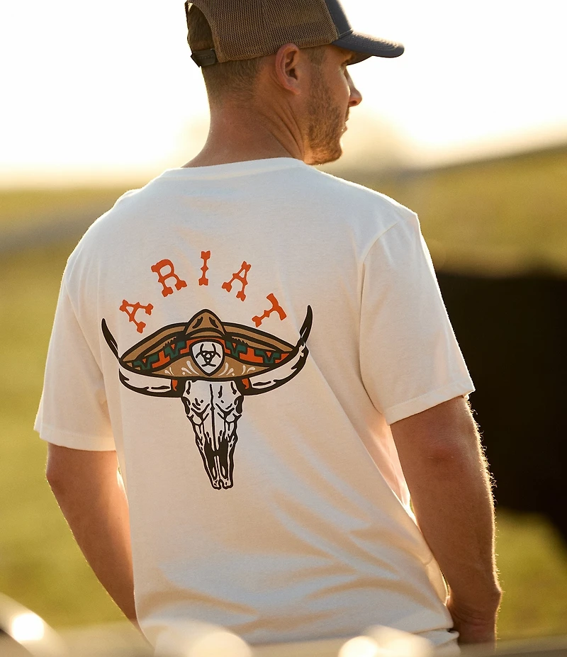 Ariat Mexicali Steer Short Sleeve Graphic T-Shirt
