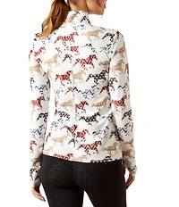 Ariat Painted Ponies Print Lowell 3.0 1/4 Zip Baselayer