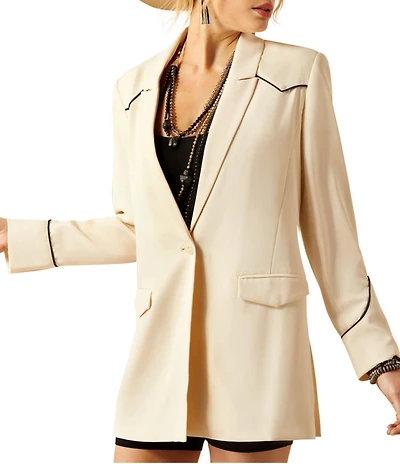 Ariat Parton Contrast Trim Western Blazer